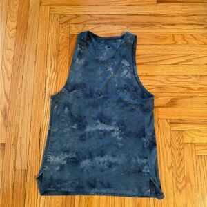 Lululemon Mens Blue Tie-Dye Tank Top